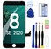 SIMDOG for iPhone 8 SE 2020 2nd Generation Screen Replacement BlackLCD Touch Digitizer with Repair Tools for A2275 A2298 A2296with Screen Protector Black 8G