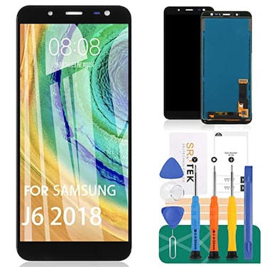 SRJTEK Screen Replacement for Samsung Galaxy J6 2018 Galaxy On6 J600 J600L J600N J600GDS J600FDS 56 LCD Display Touch Digitizer Glass Panel AssemblyNot Original AMOLED