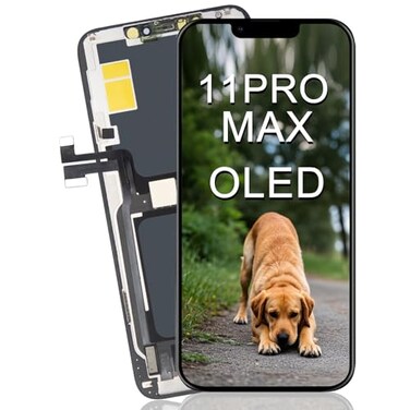 XLX OLED for iPhone 11 Pro Max Screen Replacement 65 Inch OLED COF FHD Display 3D Touch Digitizer Assembly Compatible with Model A2161 A2218 A2220Real OLEDNo Tools