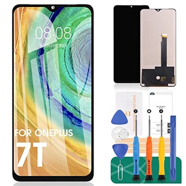 SRJTEK INCELL for Oneplus 7T Screen Replacement for Oneplus 7T LCD Replacement for 1 LCD Display for Oneplus 7T Digitizer HD1900HD1907HD1905 Touch Screen Assembly Repair KitsNo Figerprint Function