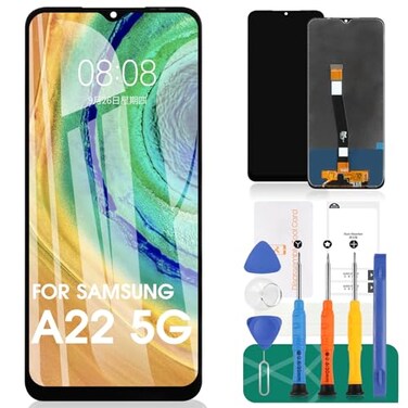 SRJTEK for Samsung Galaxy A22 5G Screen Replacement for Galaxy A22 5G LCD for Samsung A22 5G Display for SMA226B SMA226BDSN Digitizer Touch Screen Assembly Repair Parts