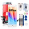 EFAITHFIX for iPhone 8 Plus LCD Screen Replacement White 55 Inch Frame Assembly LCD Display 3D Touch Screen Digitizer with Repair Tools Kit Tempered Glass Screen Protector for A1864 A1897 A1898