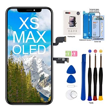 EFAITHFIX for iPhone Xs MAX OLED Screen Replacement NOT LCD 65 inch Display Digitizer 3D Touch Screen Full Assembly with Repair Kit Waterproof Adhesive Tempered Glass A1921A2101A2102A2103A2104