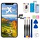 EFAITHFIX for iPhone X LCD Screen Replacement 58 Inch Frame Assembly LCD Display and 3D Touch Screen Digitizer with Repair Tools Kit for A1865A1901A1902 with Waterproof Adhesive Tempered Glass