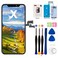 EFAITHFIX for iPhone X LCD Screen Replacement 58 Inch Frame Assembly LCD Display and 3D Touch Screen Digitizer with Repair Tools Kit for A1865A1901A1902 with Waterproof Adhesive Tempered Glass