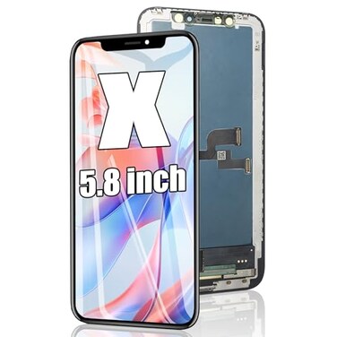EFAITHFIX for iPhone X LCD Screen Replacement 58 Inch LCD Display 3D Touch LCD Screen Digitizer Full HD Frame Assembly Compatible with Model A1865 A1901 A1902 with Waterproof Adhesive No Tools