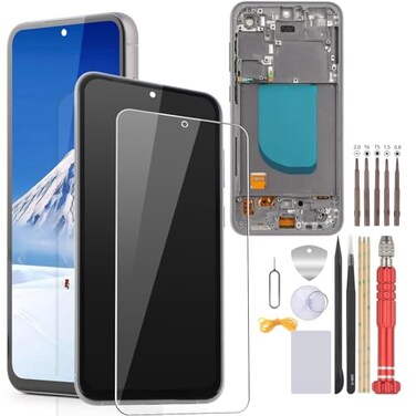 FKBAightccy Incell for Samsung Galaxy S23 FE Screen Replacement for Samsung Galaxy S23 FE SMS711B SMS711W SMS711U LCD Display Touch Screen Assembly for S23 FE LCD Touch Screen with Repair Tools with F