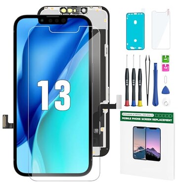 FFtopu iPhone 13 Screen Replacement Kit 61 LCD Display 3D Touch Full HD Digitizer Full Assembly Repair Kits Screen Protector for A2633 A2482 A2631 A2634 A2635 not for 13 miniProPromax