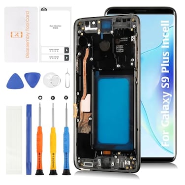 Olivechard InCell S9 Plus Display Screen Replacement No Fingerprint Function for Samsung Galaxy S9 Plus with Frame G965F G965W G965U LCD Screen Touch Digitizer Assembly