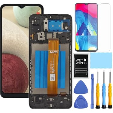 ZTOOYO for Samsung Galaxy A12 Screen Replacement with Frame for Samsung a12 a125u Screen Replacement kit s127dl a125a a125w LCD Display digitizer Touch Screen Assembly with Repair Part Tools 65 inch