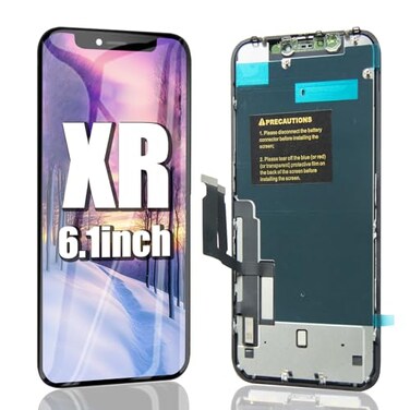 EFAITHFIX for iPhone XR LCD Screen Replacement 61 Inch LCD Display 3D Touch LCD Screen Digitizer Full HD Frame Assembly Compatible with Model A1984A2105A2106A2108 with Waterproof AdhesiveNo Tools