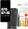 HWszyss Replacement for Samsung Galaxy A71 LCD Screen with Frame INCELL for Samsung A715 A715F Touch Screen Digitizer Assembly SMA715FDS A715W Internal LCD Display with Repair kitNo Fingerprint Functi