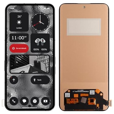 SwarKing TFT Display Replacement Compatible with Nothing Phone 2Black with Frame Touch Screen Digitizer Assembly with Repair Tools