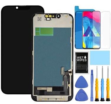 ZTOOYO for iPhone 13 Screen Replacement for iPhone 13 Screen Replacement kit for iPhone 13 A2482 A2631 A2634 A2635 A2633 LCD Display digitizer Touch Screen Assembly with Repair Tools Black