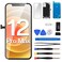 DGSCSMY for iPhone 12 Pro Max Screen Replacement 3D Touch LCD Display Digitizer Full Assembly Repair 67 Front Glass Magnet Pad Fix Tools Kit A2342 A2410 A2411 A2412