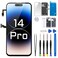 DGSCSMY Screen Replacement for iPhone 14 Pro 61 LCD Display Digitizer with Earpiece Ambient Light Sensor 3D Touch Full Assembly Repair Proximity Sensor Tools Kit A2890 A2650 A2889 A2892 A2891