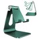 CreaDream Adjustable Cell Phone Stand Phone Stand Cradle Dock Holder Aluminum Desktop Stand Compatible with Phone 13 12 11 Pro Max Charging Accessories Desk All Mobile Phones Midnight Green