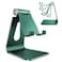 CreaDream Adjustable Cell Phone Stand Phone Stand Cradle Dock Holder Aluminum Desktop Stand Compatible with Phone 13 12 11 Pro Max Charging Accessories Desk All Mobile Phones Midnight Green