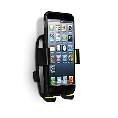 PJYU Phone Holder Wall Mount with 3M VHB Adhesive Strips Phone Charging Holder Compatible for iPhone Samsung Smartphone and Most Other Cellphones