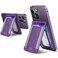 ExtreLife 2in1 Magsafe Wallet Adjustable Phone Stand Open ID Window Magnetic Wallet for iPhone 17161514 Pro Max14 Pro1414 Plus1312 Series 9 Cards Holder Vegan Leather Purple