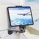 Huogantom Airplane Tablet Holder Mount Travel Essential Handsfree Tablet Stand with 360 Degree Rotation Maximum 76 Clamp Opening Compatible with iPadGalaxy Tabs Only Fits 711 Tablets