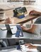 ExtreLife For Magsafe Wallet Stand Strongest Magnetic Wallet for iPhone 171615141312 Series Magnetic Card Holder with Adjustable Stand ID Window 6 Cards Holder Vegan Leather RFID Blocking Navy Blue