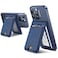 ExtreLife For Magsafe Wallet Stand Strongest Magnetic Wallet for iPhone 171615141312 Series Magnetic Card Holder with Adjustable Stand ID Window 6 Cards Holder Vegan Leather RFID Blocking Navy Blue