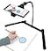 HAIFT Ajustable Tripod with Cellphone Holder Overhead Phone Mount Table Top Teaching Online Stand for Live Streaming and Online Video and Food Crafting Demo Drawing Sketching Recording