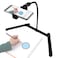 HAIFT Ajustable Tripod with Cellphone Holder Overhead Phone Mount Table Top Teaching Online Stand for Live Streaming and Online Video and Food Crafting Demo Drawing Sketching Recording