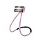 Chapter Seven Universal Smart Mobile Phone StandHanging on Neck Cell Phone Mount Holder Flexible Lazy Bracket DIY Free Rotating for Multiple Functions Black Pink