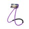 Chapter Seven Universal Smart Mobile Phone StandHanging on Neck Cell Phone Mount Holder Flexible Lazy Bracket DIY Free Rotating for Multiple Functions Black Purple