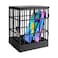 SANIDIKA Sturdy Cell Block Cell Phone Jail with Lock and KeysSmartphone Stand Holders Classroom Home Table Office Storage Gadget Family Time Party Fun Novelty Gift Idea Black