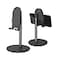 Bright Stone Phone Stand for Desk Adjustable Cell Phone Holder for Desk Compatible with 4129 PhonesTabletiPhoneiPadSwitch Black