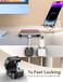 TOPGO Acrylic Cell Phone Stand Clear Phone Holder for Office Desk Vanity Kitchen Counter Bedside Table Compatible with iPhone 17 16 15 14 13 12 Pro Max PlusSmartphonesiPadSwitchKindlePink