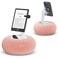 SupeDesk Magnetic Phone Pillow Stand Phone Holder for BedLapDesk Cozy Pillow Stand with Snack Bowl and 2 Magnetic Rings Compatible with 357 iPhoneEReader Kindle Pink