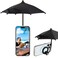OUTXE Magnetic Phone Umbrella Universal Mini Tanning Sun Shade Cover Compatible with Magsafe Cell iPhoneAndroidiPadKindle Black