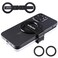 asStylish Twins Carry Magnetic DualPhone Holder for iPhone Android Lightweight Solution for Professionals Travelers Gamers Manage 2 Mobile Phones for Work Personal Use Black General