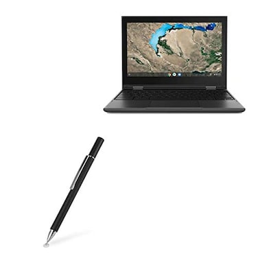 BoxWave Stylus Pen Compatible with Lenovo 300e Chromebook 2nd Gen 116 in FineTouch Capacitive Stylus Super Precise Stylus Pen Jet Black