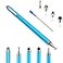 Penyeah Stylus 4in1 Stylus Pen for Touch Screen High Precision and Sensitivity DiscMesh2 Sized Rubber Tips Universal for iPhoneiPadAndroidSamsungHP Tablets All Capacitive Touch ScreensBlue