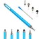 Penyeah Stylus 4in1 Stylus Pen for Touch Screen High Precision and Sensitivity DiscMesh2 Sized Rubber Tips Universal for iPhoneiPadAndroidSamsungHP Tablets All Capacitive Touch ScreensBlue