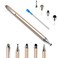 Penyeah Stylus pens for Touch Screens 4in1 High Sensitivity and Precision Touch Screen Stylus Disc TipBlack Rubber Tip Mesh Fiber Tip Universal for All Capacitive Touch Screen Device Gold