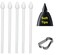SLQ 5PCS Soft Tips OEM Tab S10S10 FES10 Lite Pen Tips Replacement for Samsung Galaxy Tab S10S10 PlusS10 Ultra Tablet Tab S10 Lite S Pen Replacement TipsNibsTweezers 5Soft TipsWhite