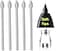 SLQ 5 PCS Soft Tips OEM Tab S10 FE Pen Tips Replacement for Samsung Galaxy Tab S10 FES10 FES10S10 PlusS10 Ultra Tablet Tab S10 Stylus S Pen Replacement TipsNibsTweezers 5Soft TipsWhite