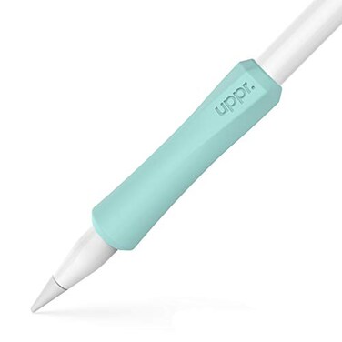 UPPERCASE Designs NimbleGrip Premium Silicone Ergonomic Comfort Grip Holder Dual Sided Design Compatible with Apple Pencil Pro USBC 2nd Generation 1st Generation 2 Pack Mint