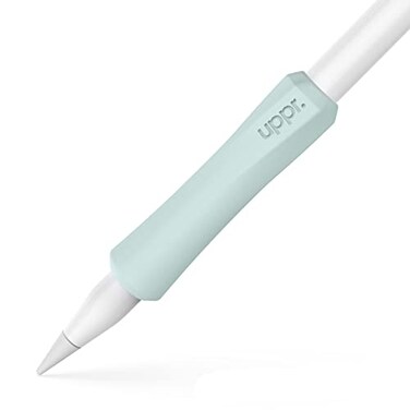 UPPERCASE Designs NimbleGrip Premium Silicone Ergonomic Comfort Grip Holder Dual Sided Design Compatible with Apple Pencil Pro USBC 2nd Generation 1st Generation 2 Pack Sage