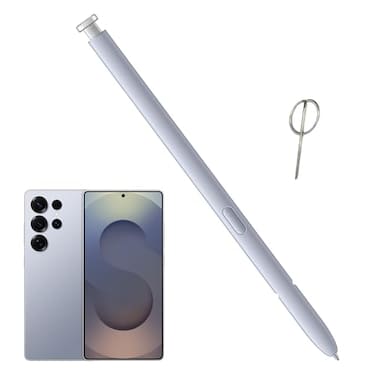 Mingxiong Galaxy S25 Ultra S Pen Replacement for Samsung Galaxy S25 Ultra Stylus PenS25 Ultra Pen Replacement for Samsung Galaxy S25 Ultra 5G All Versions SPenEJPS938BBEGUJ with Eject PinLight Silver