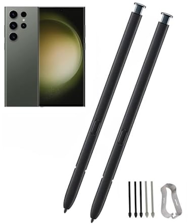 Befzygwk 2 Pcs Galaxy S23 Ultra S Pen Replacement for Samsung Galaxy S23 Ultra 5G Touch Stylus Pen S23 S Pen Without Bluetooth Replacement TipsNibs S23 Green