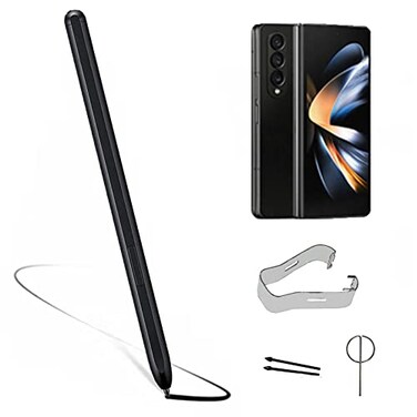 Peixiong Galaxy Z Fold 4 S Pen Replacement for Samsung Galaxy Z Fold 4 Stylus Pen with Eject Pin and TipsNibs Black EF FF92PCBEGUS