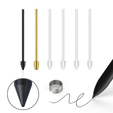 NWANTF SoftMetal NibsTips Replacement for Samsung Galaxy Tab S10S9S8S7S6Phone Model S26S25S24 S23S22 Ultra S PenTipsClipOrganizer
