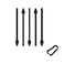 Alovexiong 5 Pack Galaxy Tab S9 FE S Pen Nibs for Samsung Galaxy Tab S9 FE Stylus Pen Tibs Replacement for Samsung Galaxy Tab S9 FE Pen